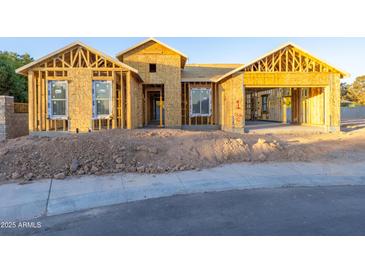 New home construction showing framing and exterior sheathing at 7592 W Evans Dr, Peoria, AZ 85381