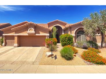 Charming single-story home with a well-maintained front yard and desert landscaping under a bright blue sky at 4410 E Robin Ln, Phoenix, AZ 85050