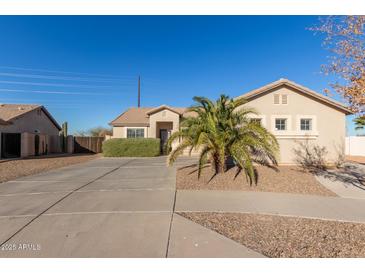 Single-story house with a tan exterior, a palm tree, and a paved driveway at 6902 S 14Th Dr, Phoenix, AZ 85041