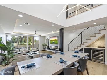 Bright dining area with large table, perfect for entertaining at 7760 E Gainey Ranch Rd # 18, Scottsdale, AZ 85258