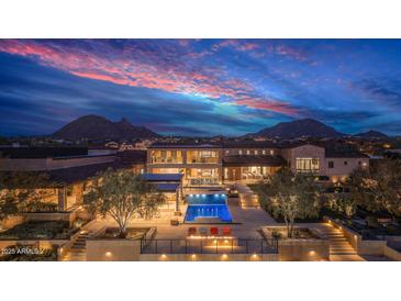 Luxury estate with pool, expansive backyard, and mountain views at 24258 N 91St St, Scottsdale, AZ 85255