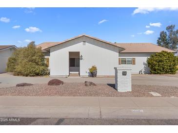 White single story home with a landscaped front yard at 500 W Jasper Dr, Chandler, AZ 85225