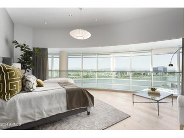 Spacious primary bedroom with stunning water views at 140 E Rio Salado Pkwy # 1205, Tempe, AZ 85281