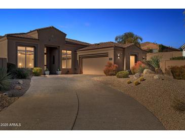 Stunning desert home with inviting front yard landscaping at 14204 N Bursage Dr, Fountain Hills, AZ 85268