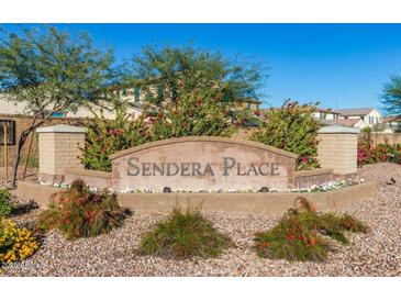 Sendera Place community entrance sign with landscaping at 2931 E Citrus Way, Chandler, AZ 85286