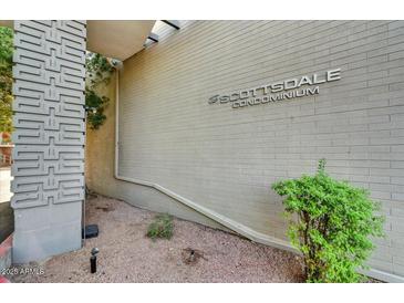 View of the Scottsdale Condominium building exterior at 6125 E Indian School Rd # 218, Scottsdale, AZ 85251