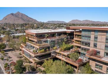 Luxury condo building with mountain views and modern architecture at 7117 E Rancho Vista Dr # 3010, Scottsdale, AZ 85251