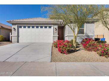 Charming single-story home with well-maintained landscaping and an attached two-car garage at 17580 W Country Club Ter, Surprise, AZ 85387