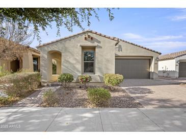 Charming single-story home with a well-manicured front yard and neutral exterior paint at 5628 S Winchester --, Mesa, AZ 85212