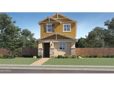 Charming two-story home with a welcoming front yard, stone accents, and inviting curb appeal at 2940 N 98Th Ln, Phoenix, AZ 85037