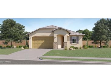 Charming single-story home featuring a desert landscape, a two-car garage, and neutral tones at 15052 W Hackamore Dr, Surprise, AZ 85387