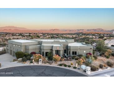 Beautiful custom home with desert landscaping and mountain views at 15830 E Eagle Crest Rd, Fountain Hills, AZ 85268
