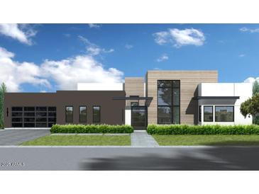 Stunning modern home boasts clean lines and expansive windows at 6149 E Voltaire Ave, Scottsdale, AZ 85254