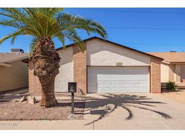 Charming single-story home with a well-maintained yard and a two-car garage, enhancing curb appeal at 14224 N 26Th Ln, Phoenix, AZ 85023