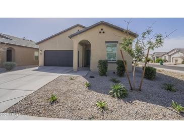 Charming single-story home featuring a low-maintenance desert landscape and inviting front entrance at 19437 W Elm St, Litchfield Park, AZ 85340