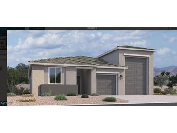 Charming single-story home with a two-car garage and desert landscaping at 47233 W Mellen Ln, Maricopa, AZ 85139