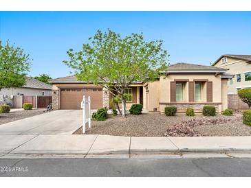 Charming single-story home with a well-manicured front yard and beautiful desert landscaping in a desirable neighborhood at 3220 N 136Th Dr, Avondale, AZ 85392