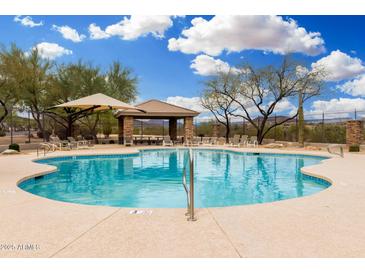 Community pool featuring crystal clear water and shaded seating areas at 34924 N 30Th Ave, Phoenix, AZ 85086