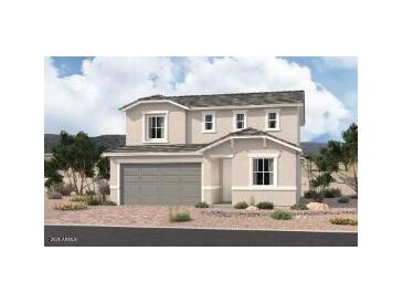 Charming two-story home featuring a neutral color palette, complemented by an attached two car garage at 11627 W Green Dr, Youngtown, AZ 85363