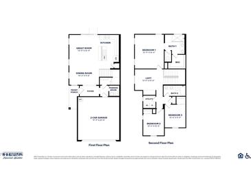 Detailed floor plan showcases the layout of the home, including the kitchen, bedrooms, and garage at 21248 N 58Th St, Phoenix, AZ 85054