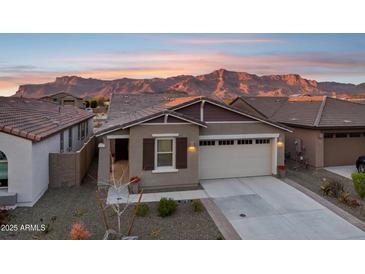 Charming single-story home with a two-car garage and mountain views at 12660 E Pivot Peak --, Gold Canyon, AZ 85118