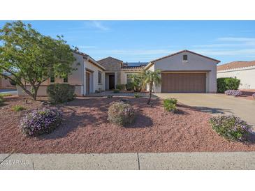 Charming single-story home with desert landscaping, solar panels and a two-car garage in a vibrant community at 12950 W Quinto Dr, Sun City West, AZ 85375