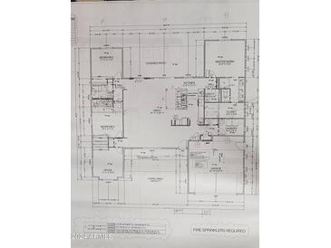 Detailed floor plan showcasing the layout of the home with labeled rooms and dimensions at 16405 N Cobblestone Ln, Fountain Hills, AZ 85268