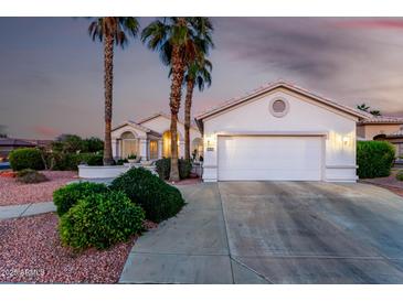 Charming single-story home featuring desert landscaping and a two-car garage at 3781 N 161St Dr, Goodyear, AZ 85395