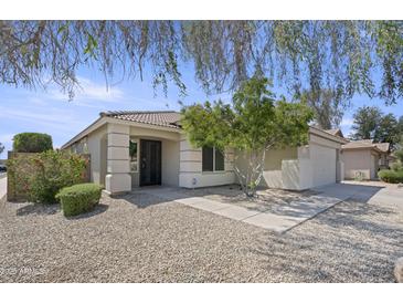 Charming single-story home with a well-maintained desert landscape at 206 N 152Nd Ave, Goodyear, AZ 85338