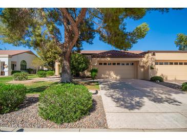 Charming single-Gathering home with mature landscaping, beautiful trees and a spacious two car garage at 14154 W Yosemite Dr, Sun City West, AZ 85375
