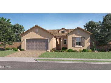 Charming single-story home with desert landscaping and a two-car garage at 4784 S 232Nd Ln, Buckeye, AZ 85326