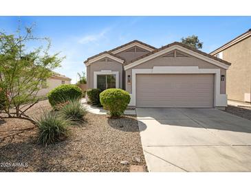 Charming single-story home with a well-manicured yard and neutral-toned exterior at 12443 W Via Camille --, El Mirage, AZ 85335