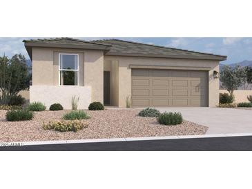 Charming single-story home with a two-car garage and low maintenance desert landscaping at 47450 W Kenner Dr, Maricopa, AZ 85139