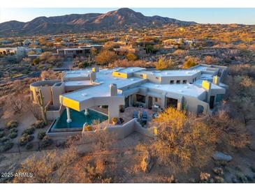 Expansive home featuring a private pool, desert landscaping, and mountain views at 40635 N 109Th Pl # 3 & 5, Scottsdale, AZ 85262