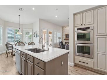 Gourmet kitchen featuring granite countertops, stainless steel appliances, and ample cabinet space at 4960 E Dale Ln, Cave Creek, AZ 85331
