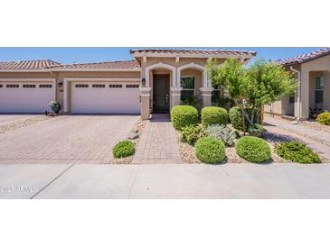 Charming single-story home with a well-manicured front yard and inviting entrance at 17219 W La Luz Rd, Surprise, AZ 85387