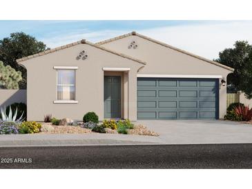 Charming single-story home with a two-car garage, desert landscaping, and a welcoming front entrance at 3352 E Ellie Trl, San Tan Valley, AZ 85143