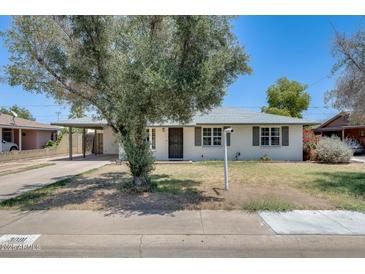 Charming single-story home with a well-manicured front yard and a covered carport at 3001 N 21St Ave, Phoenix, AZ 85015