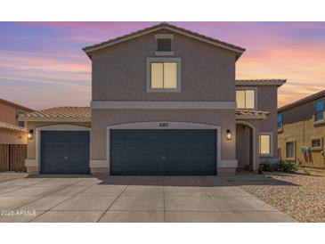 Charming home featuring a two-car garage and inviting curb appeal at 4285 E Rousay Dr, San Tan Valley, AZ 85140