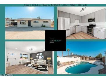 Charming single-story home featuring a spacious front yard and classic design elements in Phoenix, Arizona at 2342 N 40Th Ave, Phoenix, AZ 85009