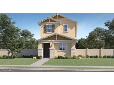 Charming two-story home with traditional architecture and well-manicured lawn at 24647 N 164Th Dr, Surprise, AZ 85387