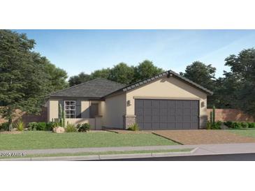 Charming single-story home featuring a well-maintained lawn and a two-car garage, offering a blend of comfort and style at 9839 W Pinchot Ave, Phoenix, AZ 85037