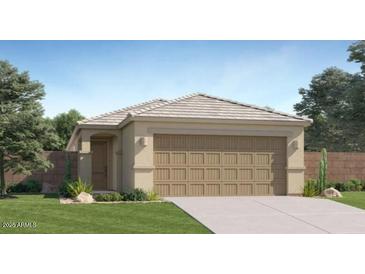 Charming single-story home with a two-car garage and well-maintained landscaping at 11982 E Primrose Ln, Florence, AZ 85132