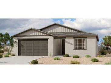 Charming single-story home featuring desert landscaping, a two-car garage and a neutral color palette at 4328 E Brook Lynn Pl, San Tan Valley, AZ 85143