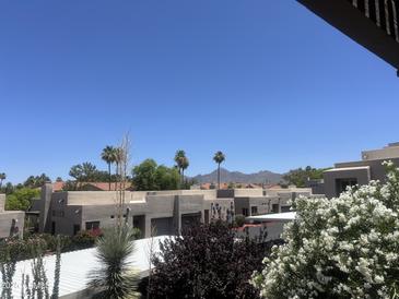 Charming condos with well-maintained landscaping and views of palm trees and mountains at 11260 N 92Nd St # 2102, Scottsdale, AZ 85260