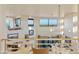 View of an open floor plan with high ceilings and lots of natural light at 14021 E Milton Ct, Scottsdale, AZ 85262