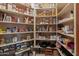 Well-organized pantry with ample shelving for food storage at 14021 E Milton Ct, Scottsdale, AZ 85262