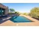 Inviting pool with spa and lounge chairs, perfect for relaxation at 14021 E Milton Ct, Scottsdale, AZ 85262