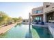 Stunning pool and spa with resort-style features at 14021 E Milton Ct, Scottsdale, AZ 85262