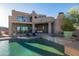 Resort-style pool with expansive backyard and spa at 14021 E Milton Ct, Scottsdale, AZ 85262